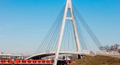 Schrägseilbrücke in Raunheim