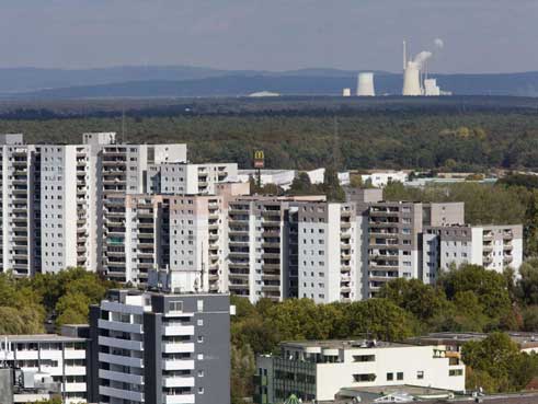 Wohnblocks in Stadt Dietzenbach